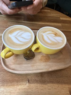 Cappuccino with oat milk   at Palo Verde in Prague