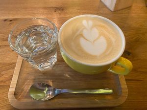 Oat. Latte  at Palo Verde in Prague