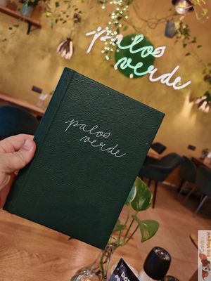 Menu at Palo Verde in Prague