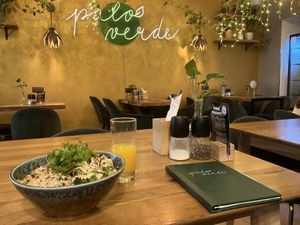 Green and goldish atmosphere   at Palo Verde in Prague