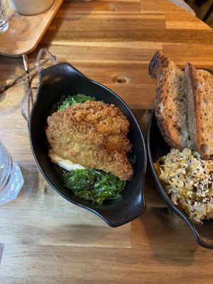 Fried mushroom   at Palo Verde in Prague