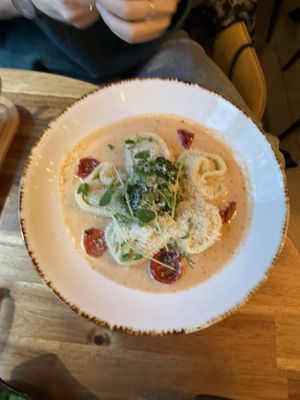 Vegan tortellini   at Palo Verde in Prague