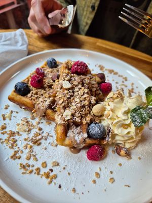 Waffles at Palo Verde in Prague