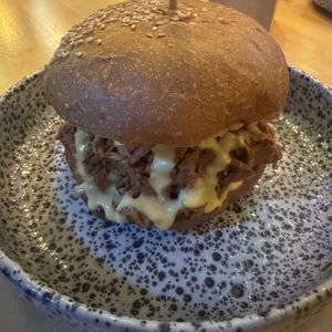 Jackfruit Burger  at Palo Verde in Prague
