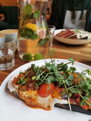 open sandwich at Palo Verde in Prague
