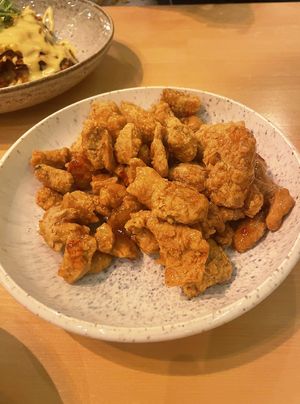 Most amazing “popcorn chicken” ever!   at Palo Verde in Prague