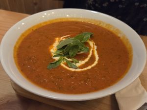 Daily (tomato) soup at Palo Verde in Prague