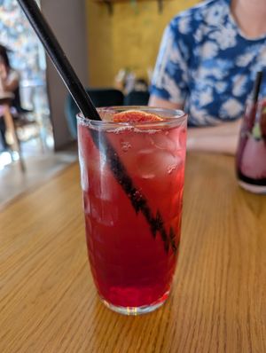 Sour cherry lemonade at Palo Verde in Prague