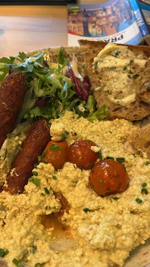 Scrambled Tofu - gorgeous   at Palo Verde in Prague