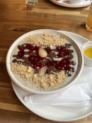 Porridge (oatmeal actually but lovely)   at Palo Verde in Prague