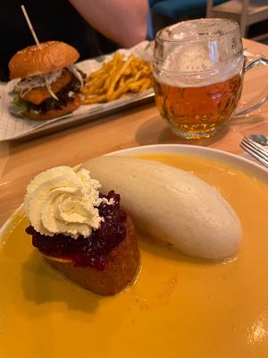 Svickova + Chicken burger at Palo Verde in Prague