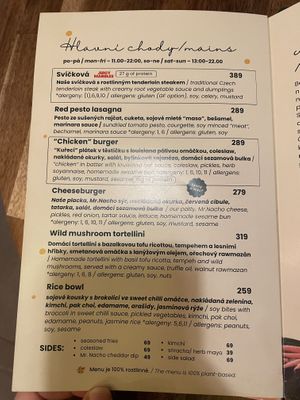 Main dishes   at Palo Verde in Prague