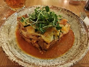 Lasagna at Palo Verde in Prague