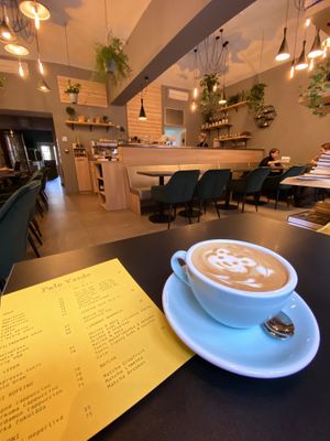 Comfy interior  at Palo Verde in Prague