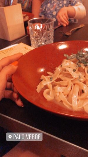 cacio e pepe didnt have the pepe 😅 at Palo Verde in Prague