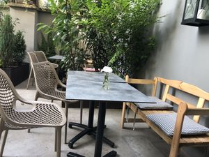 Outside seating area  at Palo Verde in Prague