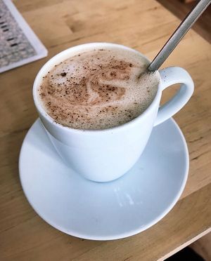 Hafermilchkaffee at Hippo Bio Vegan in Hannover