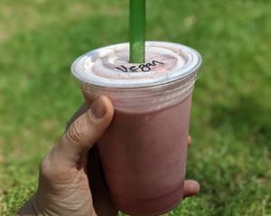 Vegan Strawberry Milkshake   at Hot Chip Burger Bar in Rochester