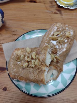 Chai yum yum at Embrace Cafe in North London