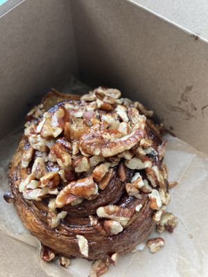 Cinnamon roll with nuts  at Terms of Endearment in Brooklyn