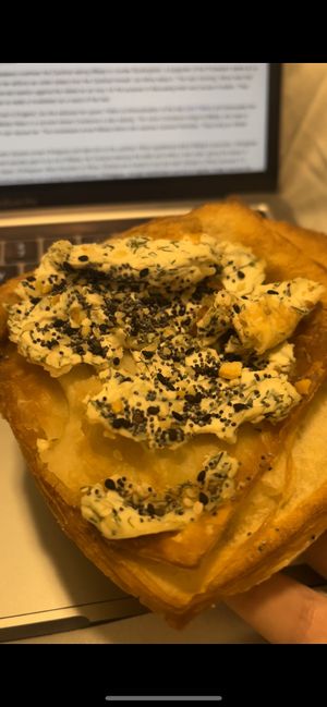 i think this was like a dill cream cheese/everything pastry. i don’t typically like cream cheese but this was great  at Terms of Endearment in Brooklyn