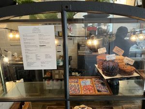 Menu and pop tarts   at Terms of Endearment in Brooklyn