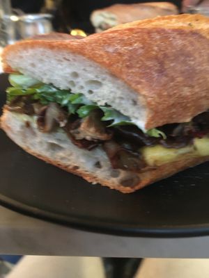 Mushroom sandwich at Terms of Endearment in Brooklyn