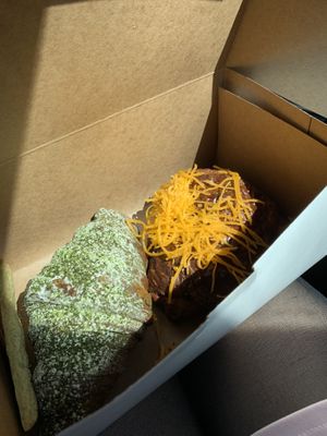 Matcha and vegan prosciutto  at Terms of Endearment in Brooklyn