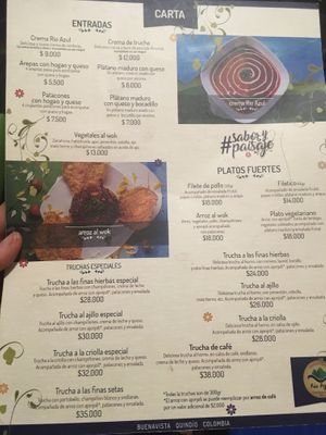 Good sized portions especially for the ‘platos fuertes’. at Rio Azul in Buenavista