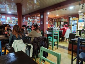 Interior at Minuteman Pizza in Uyuni