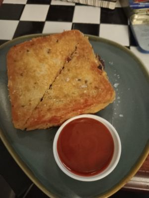 Frida Kahlo toastie at The Press Book House in Newcastle