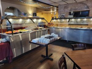 The vegan buffet! at Zaika Indian Cuisine in Austin