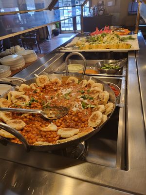 Chickpea dish at Zaika Indian Cuisine in Austin