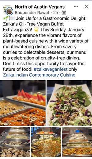   at Zaika Indian Cuisine in Austin