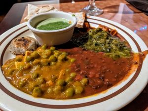 Oil-free vegan buffet at Zaika Indian Cuisine in Austin