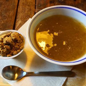 spicy Kudzu starch drink at Cocohane in Nishinomiya