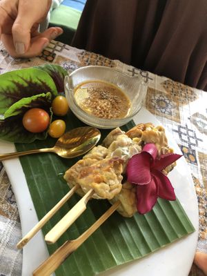 Tempeh Satay  at Paina Paita Home in Pai