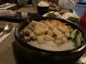 Tofu bibimbap  at Akasaka in Milton Keynes