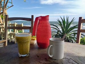 Fresh smoothie at Comedor Julias in Ometepe