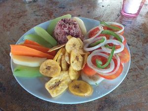 Fresh, healthy food at Comedor Julias in Ometepe