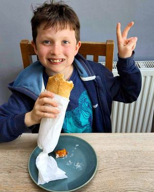 “Theo’s favourite takeaway’ ❤️ at Baba Ganoush - Jerusalem Falafel in Bristol