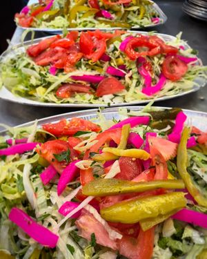 Fresh salad.  at Baba Ganoush - Jerusalem Falafel in Bristol