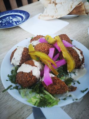 Falafel, soooo good! at Baba Ganoush - Jerusalem Falafel in Bristol