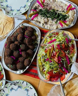 Birthday catering.  at Baba Ganoush - Jerusalem Falafel in Bristol