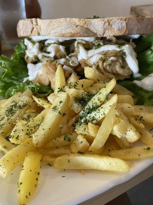 Cauliflower sandwich at Karma in Jaco