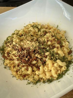 Mac and cheese- best thing we tried  at Karma in Jaco