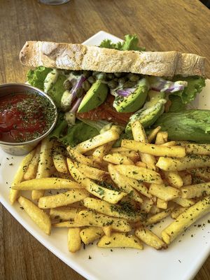 Sandwich was great at Karma in Jaco