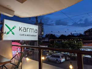 The balcony at Karma in Jaco