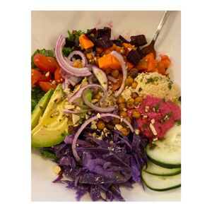 Buddha bowl at Karma in Jaco