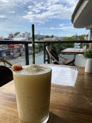 World’s best piña colada! at Karma in Jaco